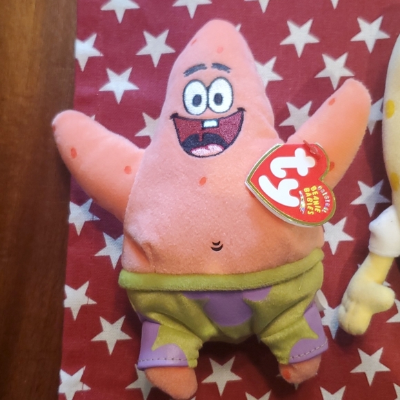 SpongeBob and Patrick Ty beanie babies - Picture 2 of 6